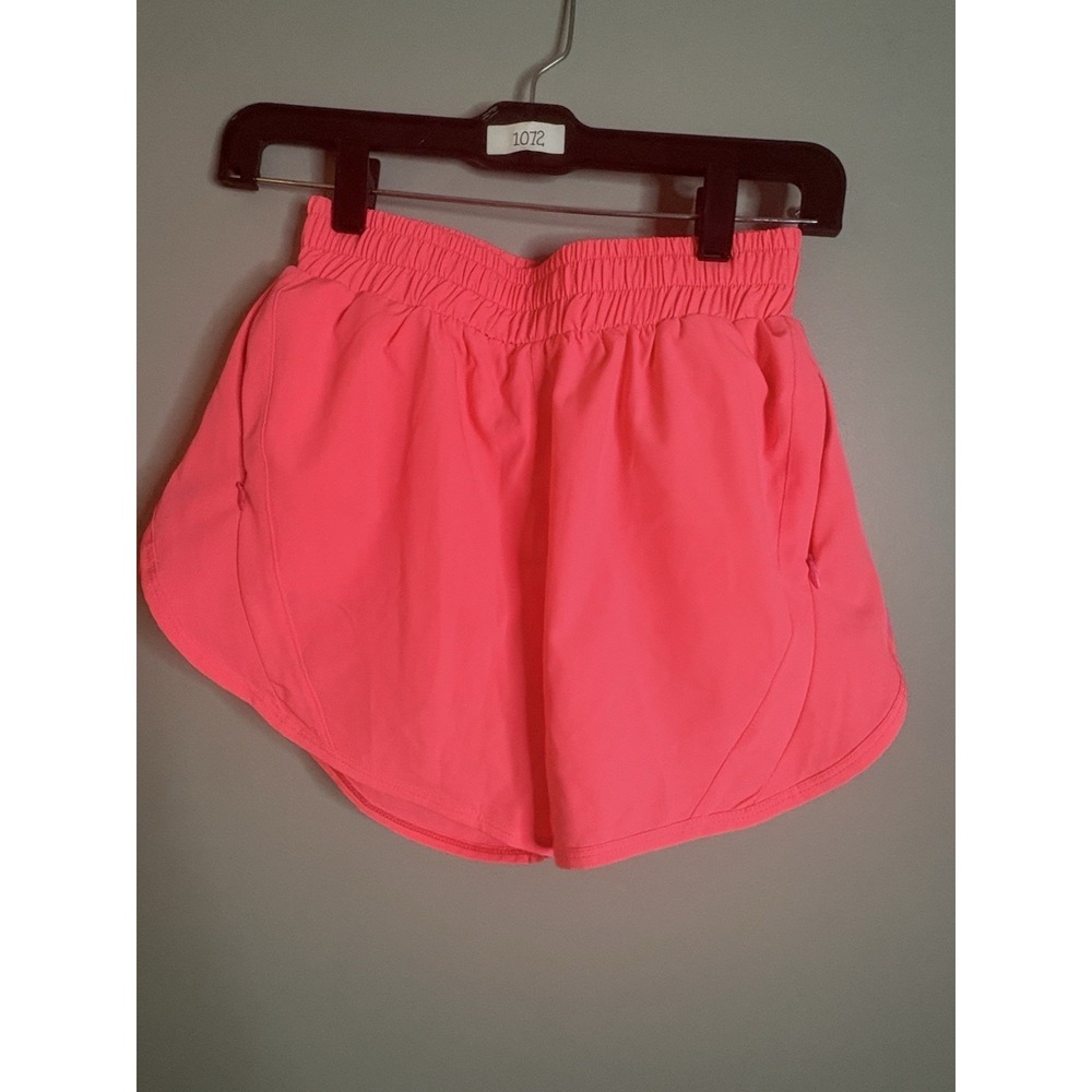 Lululemon Hotty Hot High Rise Pink Athletic Shorts Women Size 2